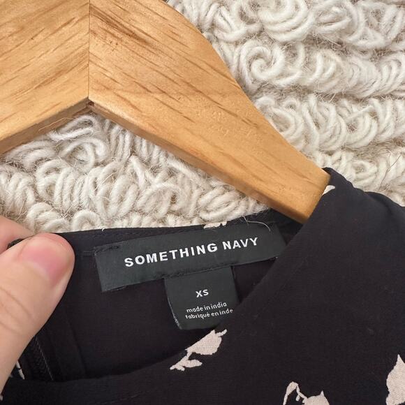 NWOT: Something Navy Easy Flirty Mini Dress - Picture 3 of 7